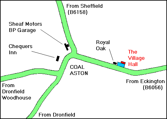 Coal Aston Map